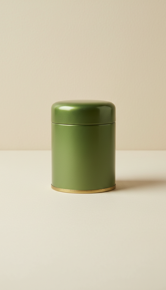 Ceremonial Matcha Tin with Metallic Accents