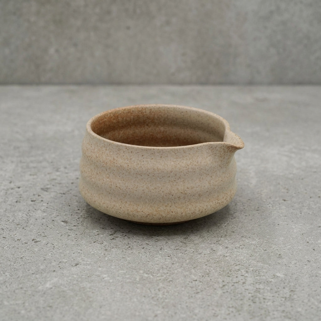 Matcha Bowl with Pouring Spout